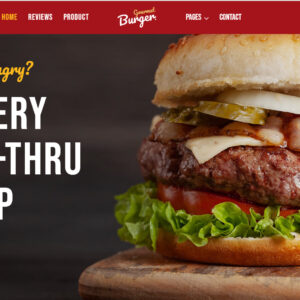 ιστοσελίδα επιχείρησης γρήγορου φαγητού με δυνατότητα παραγγελίας