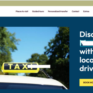 Ιστοσελίδα επιχείρησης υπηρεσιών transfers, tours ή taxi μεταφοράς με δυνατότητα on-line κράτησης